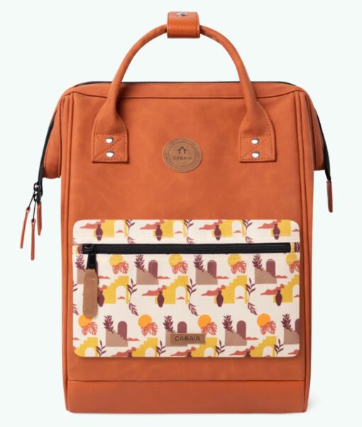 MOCHILA -BOLSO CABAIA TANTA ref-CAB349FVKE TWO POCKETS-Terracota