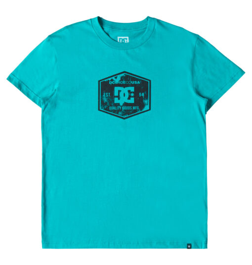 Camiseta DC Shoes manga corta para hombre DC Chain Link (gpf0) Ref. EDYZT04279 verde logo negro