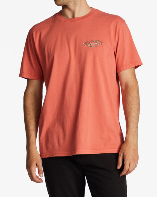 Camiseta BILLABONG para hombre manga corta (DARK CORAL) SS WW ref-ABYZT01707 Rosa coral