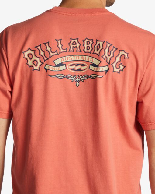 Camiseta BILLABONG para hombre manga corta (DARK CORAL) SS WW ref-ABYZT01707 Rosa coral