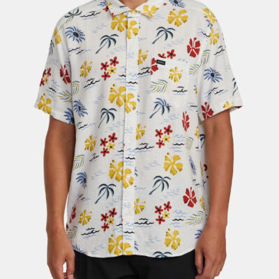 Camisa RVCA Manga Corta Hombre WILL TRAVEL SS Ref. AVYWT00384 van vanilla-estampada