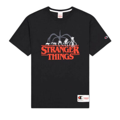 Camiseta CHAMPION Hombre manga corta ref-217791 cha kk006 NBK-negro blanco y rojo