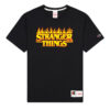Camiseta CHAMPION STRANGER THINGS manga corta ref-217791 cha kk007 NBK-negro llamas