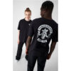 Camiseta CHAMPION STRANGER THINGS manga corta ref-217791 cha kk008 NBK-negro y blanco