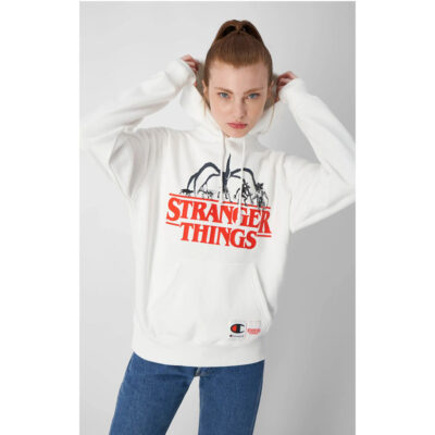 Sudadera CHAMPION STRANGER THINGS ref-217780 CHA WW001 WHT-blanco y rojo