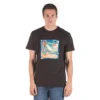 Camiseta BILLABONG para hombre manga corta BASH SS ref-S1SS75BIP0 negro con dibujo frontal