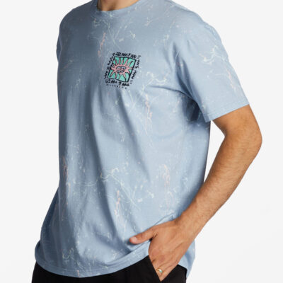 Camiseta BILLABONG para hombre manga corta BOXED IN SS WW ref-ABYZT01738 WBL/WASHED BLUE