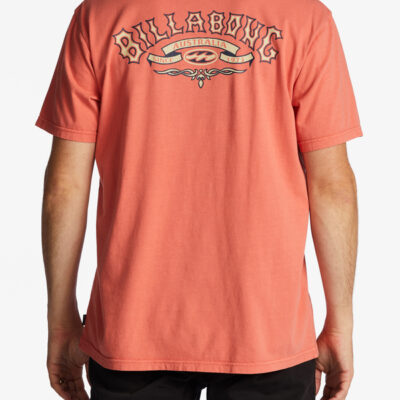 Camiseta BILLABONG para hombre manga corta (DARK CORAL) SS WW ref-ABYZT01707 Rosa coral