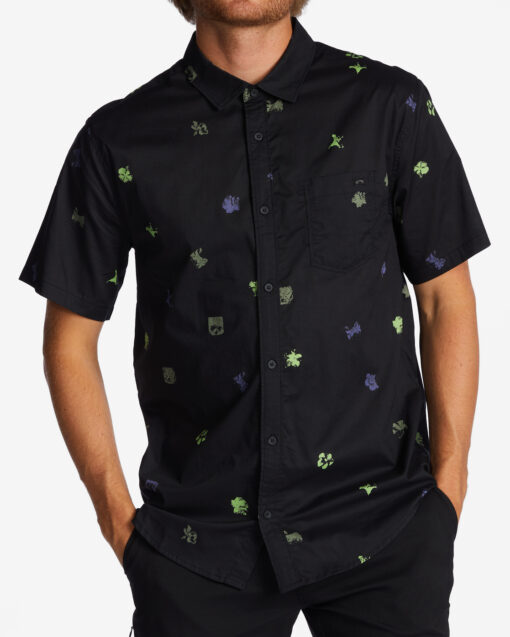 Camisa de Manga Corta Hombre BILLABONG SUNDAYS MINI SS Ref. ABYWT00232 BLACK-negro
