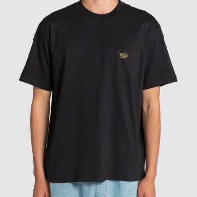 Camiseta RVCA Hombre manga corta AMERICANA POCKET SS TEE ref-EVYZT00127 negro
