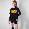 Camiseta CHAMPION STRANGER THINGS manga corta ref-217791 cha kk007 NBK-negro llamas