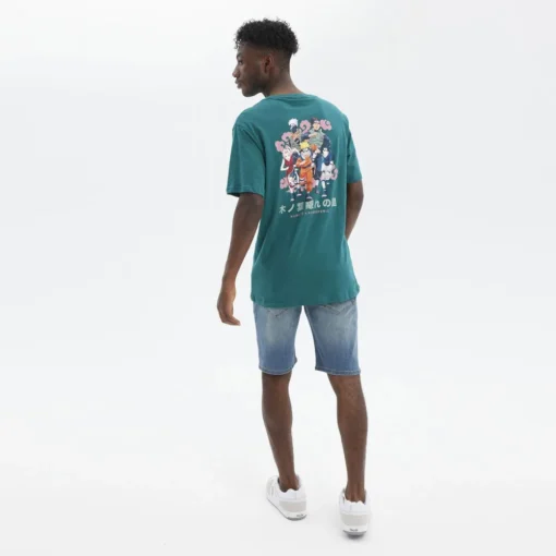 Camiseta HYDROPONIC NARUTO manga corta NA GROUP SS Ref-NA001 Green-verde