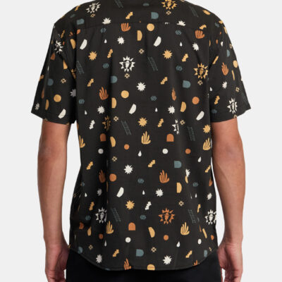 Camisa RVCA Manga Corta Hombre ANYTIME SS Ref. AVYWT00489 negro -estampado