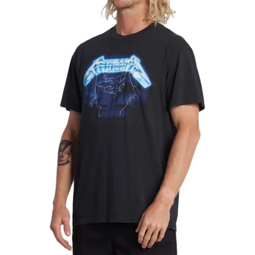 Camiseta BILLABONG para hombre manga corta RIDE THE LIGHTNING ref-S1SS94 BIF0 black-negro