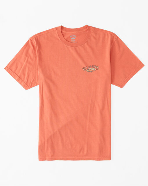 Camiseta BILLABONG para hombre manga corta (DARK CORAL) SS WW ref-ABYZT01707 Rosa coral