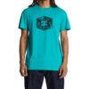 Camiseta DC Shoes manga corta para hombre DC Chain Link (gpf0) Ref. EDYZT04279 verde logo negro