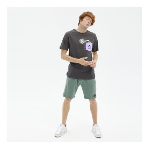 Camiseta HYDROPONIC manga corta OROCHIMARU SS Ref-NA005-01 charcoal-gris y rosa