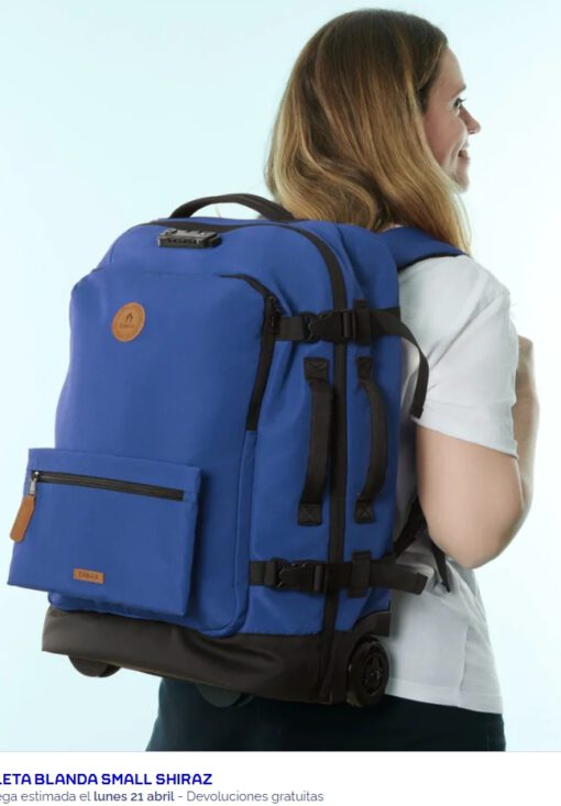 MALETA _MOCHILA CABAIA SOFT SUITCASE ref-CAB466PGZN SHIRAZ-color azul jean