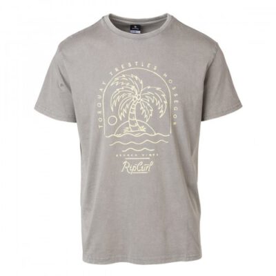Camiseta Hombre RIP CURL manga corta ARTY COLD DYE TEE ref-CTECU5 grey flannel -gris claro