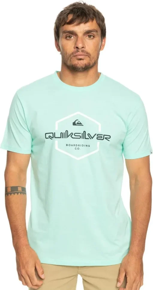 Camiseta Hombre QUIKSILVER manga corta(gcz0)SS Ref. EQYZT07275 verde agua