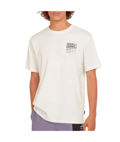 Camiseta O´NEILL manga corta RETRO GRAPHIC Ref-2850283 Snow white-crema