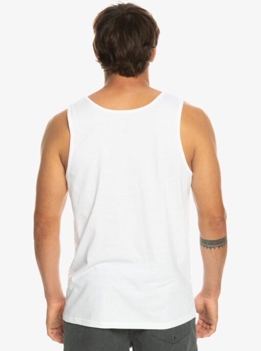 Camiseta QUIKSILVER surfera tirantes para hombre Organic singlet (wbb0) Ref. EQYZT07237 blanca logo pecho