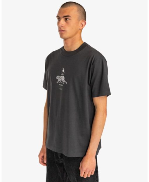 Camiseta RVCA manga corta para hombre TIGER STYLE SS TEE Ref. evjzt00184 negro oso