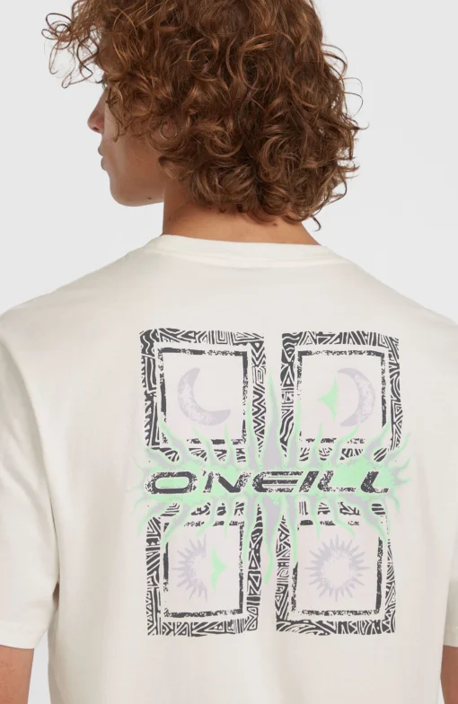 Camiseta O´NEILL manga corta RETRO GRAPHIC Ref-2850283 Snow white-crema