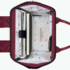 MOCHILA -BOLSO CABAIA medium NICE ref-CAB297AJWZ -TWO POCKETS PURPLE-berenjena