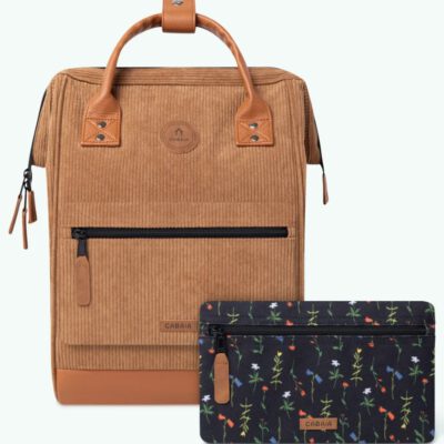 MOCHILA -BOLSO CABAIA DUBAI ref-CABS21ADVENTURER -TWO POCKETS CAMEL-marrón