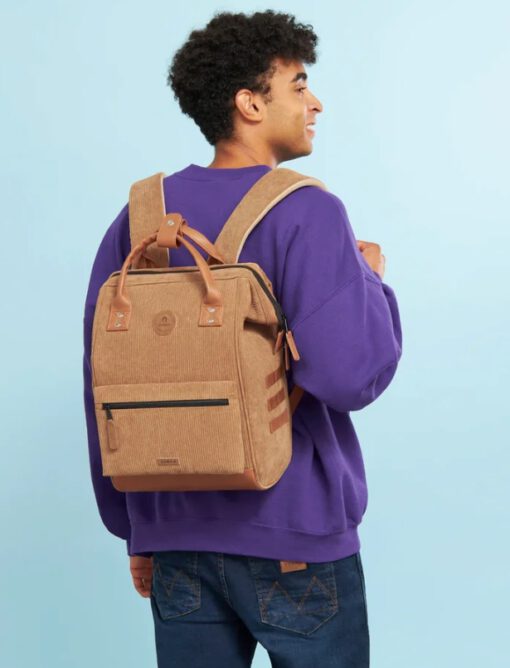 MOCHILA -BOLSO CABAIA DUBAI ref-CABS21ADVENTURER -TWO POCKETS CAMEL-marrón
