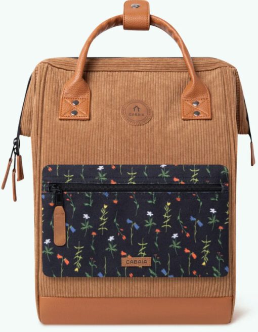MOCHILA -BOLSO CABAIA DUBAI ref-CABS21ADVENTURER -TWO POCKETS CAMEL-marrón