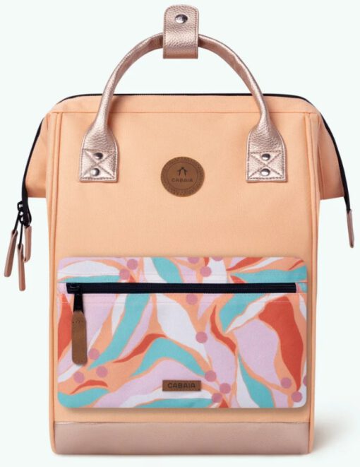 MOCHILA -BOLSO CABAIA SAN JOSE ref-CAB697COAU TWO POCKETS LIGHT ORANGE-naranja