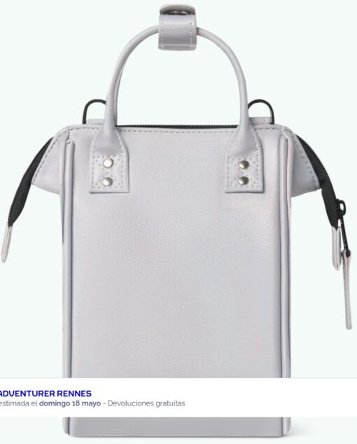 BOLSO CABAIA BANDOLERA NANO RENNES ref-CAB733TJAN -ONE POCKETS SILVER-Plata