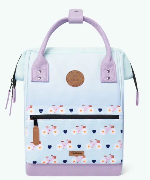 MOCHILA -BOLSO CABAIA MIKONOS ref-CAB293DXJU TWO POCKETS THE AND DYE PURPLE/GREEN-tie dye lila