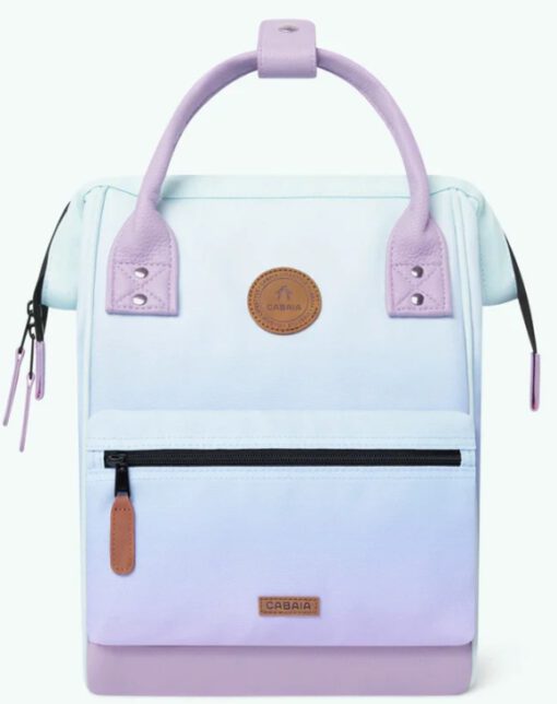 MOCHILA -BOLSO CABAIA MIKONOS ref-CAB293DXJU TWO POCKETS THE AND DYE PURPLE/GREEN-tie dye lila