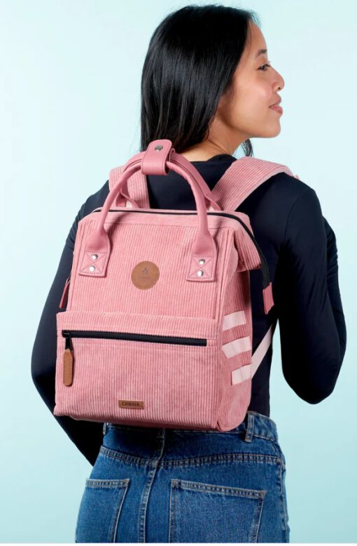 MOCHILA -BOLSO CABAIA GOLD COAST ref-CAB636NUUP TWO POCKETS PINK-pana rosa chicle