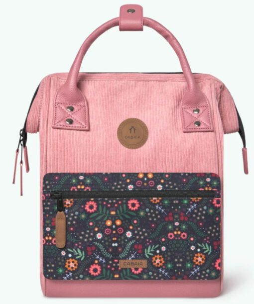 MOCHILA -BOLSO CABAIA GOLD COAST ref-CAB636NUUP TWO POCKETS PINK-pana rosa chicle