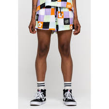 Pantalón corto SANTA CRUZ Short para Mujer PATCHED UP SHORTS -PRINT ref-SCA WSH 0225 cuadros
