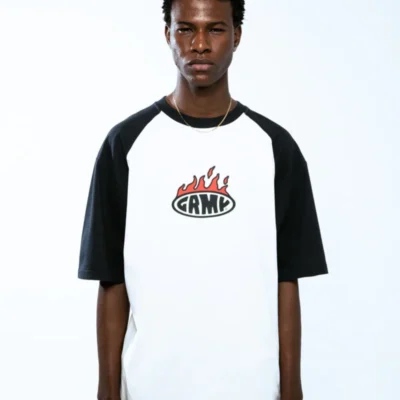 Camiseta GRIMEY manga corta unisex GA722-BLK-FW24 SCRATCHING MEMORIES OVERSIZED TEE BLACK-negro