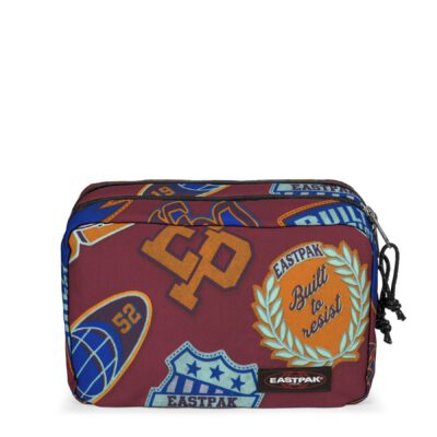 Neceser viaje EASTPAK MODELO MAVIS -EK000882W1 CLASH BURGUNDY -marrón estampado