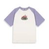 Camiseta GRIMEY manga corta unisex GA722-VLT-FW24 SCRATCHING MEMORIES OVERSIZED TEE VIOLET-Lila