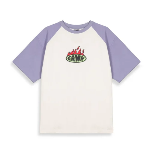 Camiseta GRIMEY manga corta unisex GA722-VLT-FW24 SCRATCHING MEMORIES OVERSIZED TEE VIOLET-Lila