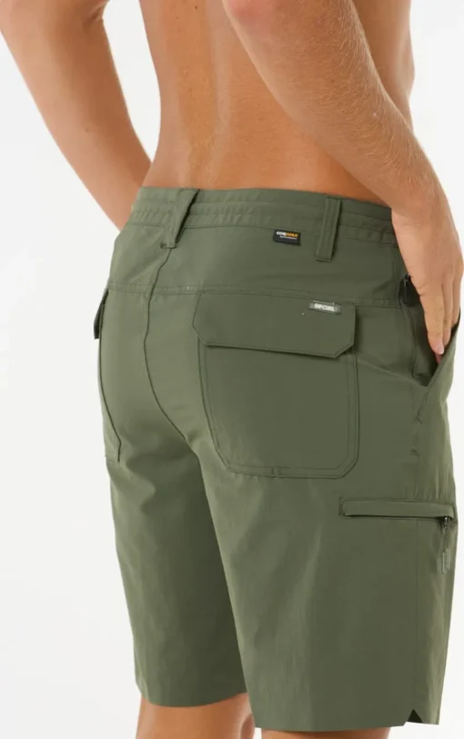 Pantalón corto RIP CURL bermudas para Hombre BOARDWALK GLOBAL ENTRY ref-02XMWS DARK OLIVE-verde khaki