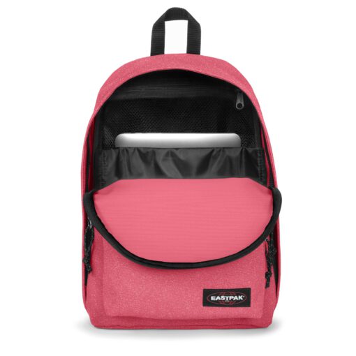 MOCHILA EASTPAK Out Of Office 27 l con bolsillo para portátil EK000767 7V4 SPARK JERRY purpurina rosa