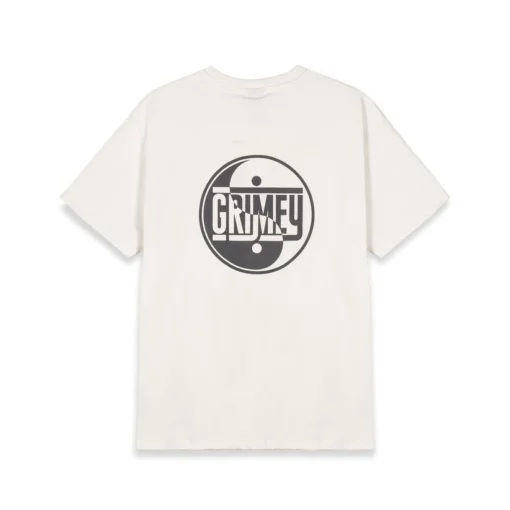 Camiseta GRIMEY manga corta unisex GA718-OWHT-FW24 huacrec heavy weight regular tee off white-beige