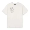 Camiseta GRIMEY manga corta unisex GA732-OWHTSS25 peace within the gutzy-off white blanco