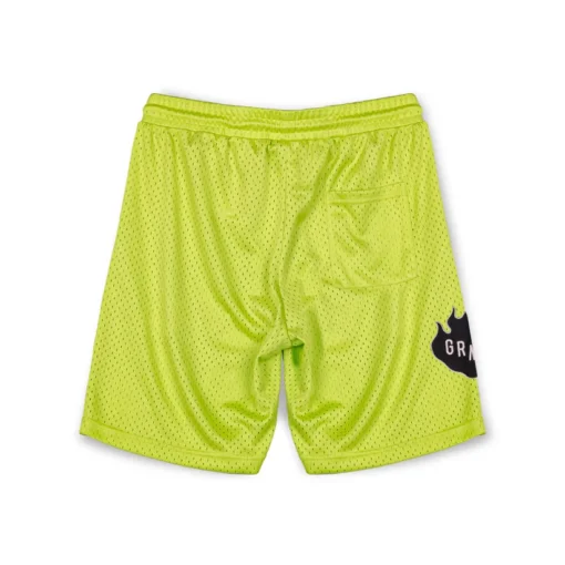 Pantalón corto GRIMEY GRBS176 S23Q2 cloven tongues mesh basket short-fluor lime