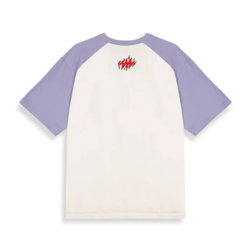 Camiseta GRIMEY manga corta unisex GA722-VLT-FW24 SCRATCHING MEMORIES OVERSIZED TEE VIOLET-Lila