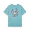 Camiseta GRIMEY manga corta unisex GA735-BLU SS25 PEACE WITHIN THE WATCHING EYEZ REGULAR TEE BLUE-azul